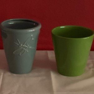 2 Ceramic Flowerpots